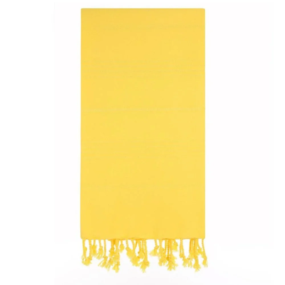 4 Yellow Beach Bath Towels - 100% Turkish Cotton - Citizens of the Beach